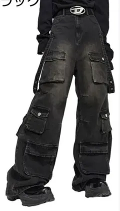 デニムカーゴパンツ