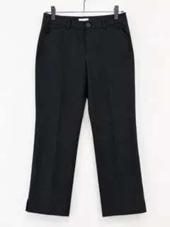 B-Three ビースリー 黒 ストレッチクロップドクロップドパンツ 32