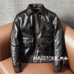 メンズ 革ジャン レザージャケット ライダース 牛革 本革 茶芯M-5XL