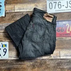 ば*ん様 Levis 505 ブラックデニム W34 メキシコ製 ストレートフィ