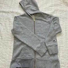 Champion ライトグレー ジップアップパーカー130cm