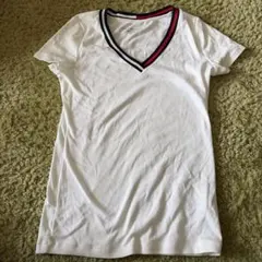 TOMMY HILFIGER ホワイト Vネック Tシャツ S/P