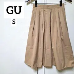 GU イージーチノスカート ミモレ丈 オフィスカジュアル きれいめ シンプル