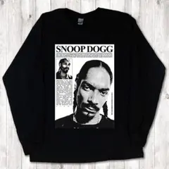 Snoop Dogg newspaper ラップT 黒 ロンT XL