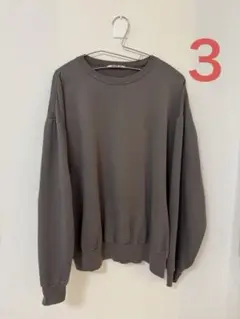 オーラリー スウェット ss チャコールグレー - メルカリ