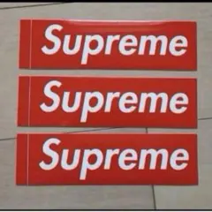 Supreme ステッカー ボックスロゴ 3枚セット縦5.7cm横19cm
