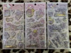 【正規品】サンリオ　キラキラカプセルシール ３個セット