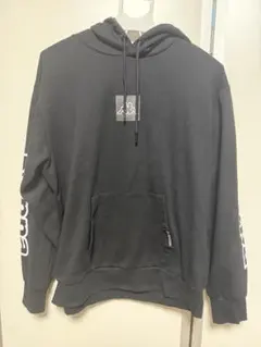 美品 Kappa ブラック フード付きパーカー 3L