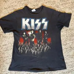 USA製ヴィンテージ 両面プリント KISS コピーライト 80s 90s