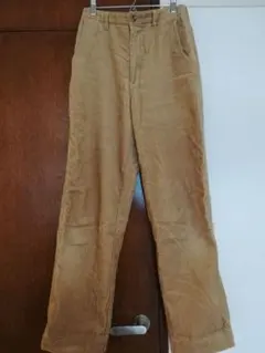 エディーバウアー　コーデュロイ　ストレート　ワイド　パンツ　M　ベージュ