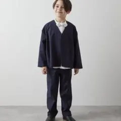 値下げ　riziere ノーカラージャケットセットアップ(リネン混)100cm