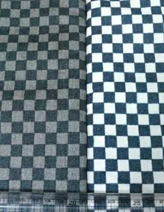 ２枚セット♪和柄市松模様格子柄☆コットンオックス