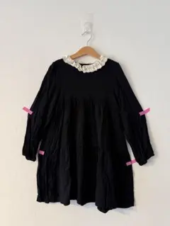 minimom 長袖襟付きワンピース7/8y