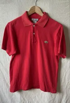 ハルキの古着　マルヤマさん着　フレンチラコステポロシャツ黒　サイズ4 L 美品 ハルキの古着 マルヤマさん着 フレンチラコステポロシャツ黒