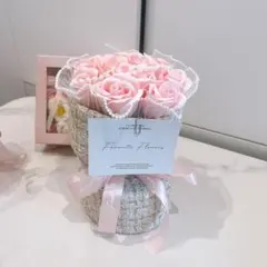 ソープフラワーブーケ ソープフラワー ワンホンブーケ ブーケ 花束 造花 A