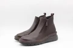 新品♪JS ハートレーベル 本革ショートブーツ(23.5ｃｍ4E)