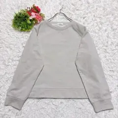 【アーヴェヴェ】 長袖トップス （L） グレー系 ラメ イトキン 裏毛スウェットのサムネイル