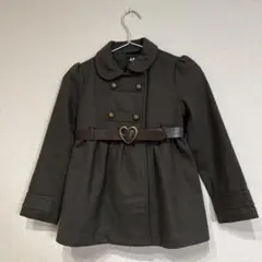 H&M キッズ コート ダークグレー 128cm
