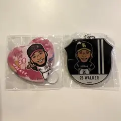 ウォーカー 缶バッチ キーホルダー
