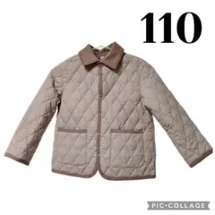 ◇ユニクロ パフテックキルトジャケット ベージュ 110