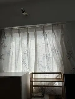 カーテン　リネン　和柄(竹)