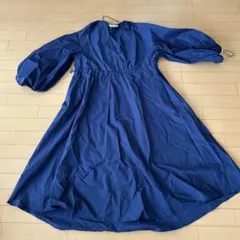 ZARA ネイビー シャツワンピース S