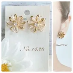 ハンドメイドピアス　No.1433