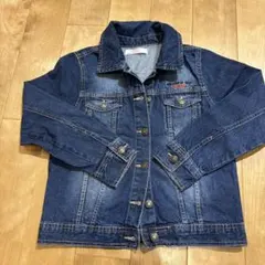 美品　キッズ　ジージャン　デニムジャケット サイズ150 ハート刺繍