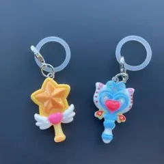 新品 魔法のステッキ風 めじるしチャーム 2個セット ゆめかわ