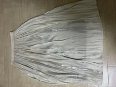 GU プリーツスカート ロング丈 シャイニー