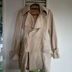 rienda ベージュ ダブルブレスト ロングコート M