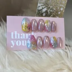 オーダーチップ マグネットジェル ディズニー ミッキーストーンアート