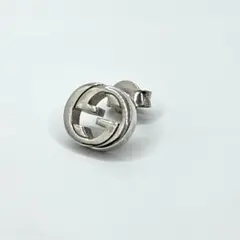 【極美品】グッチ　インターロッキングピアス片耳　メンズ/レディース　925 GUCCI（グッチ） ピアス 片耳 インターロッキングG シルバー925