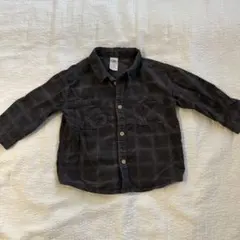 H&M チェック柄長袖シャツ US 12M