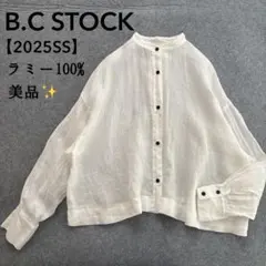 美品✨B.C STOCK パナマラミーシャツ　ホワイトのサムネイル
