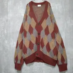カーディガン ビンテージ ブラウン