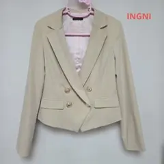 INGNI ベージュ ダブルボタンジャケット