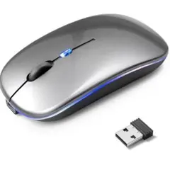 Bluetooth ワイヤレスマウス 薄型 静音 Type-C充電 DPI切替