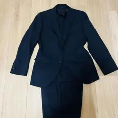 【美品】THE SUIT COMPANY ダークブルー ビジネススーツ シングル