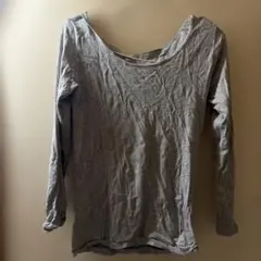 グレー 長袖Tシャツ Lサイズ