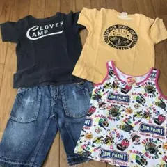 130 120 デニダン　半袖Tシャツ　半ズボン　JAM ゴートゥーハリウッド