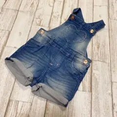 H＆M♡デニム♡サロペット♡オーバーオール♡美品♡胸元ハート♡