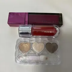 コスメまとめ売り（リップ2個とアイカラー）