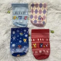 新品未使用.お〜いお茶 お茶猫 水筒カバー 巾着4点セットのサムネイル
