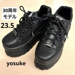 美品✨限定品 ヨースケ 厚底 スニーカー 30周年 23.5cm Y2K 黒
