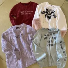 lovetoxic トレーナー 4点セット　150.160