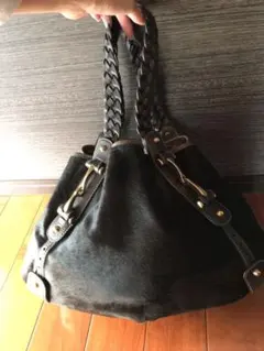 グッチ　ハラコ　ショルダーバッグ