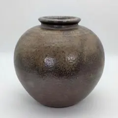 陶正園 備前焼 中壷 つぼ 壺 花器 フラワーベース 花瓶 花入 花生 木村陶峰のサムネイル