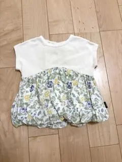 n.o.u.s 花柄切り替えトップス ベビー服のサムネイル