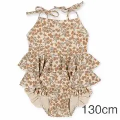 フルーツ柄スイムウェア　130cm ワンピース　レモン柄水着